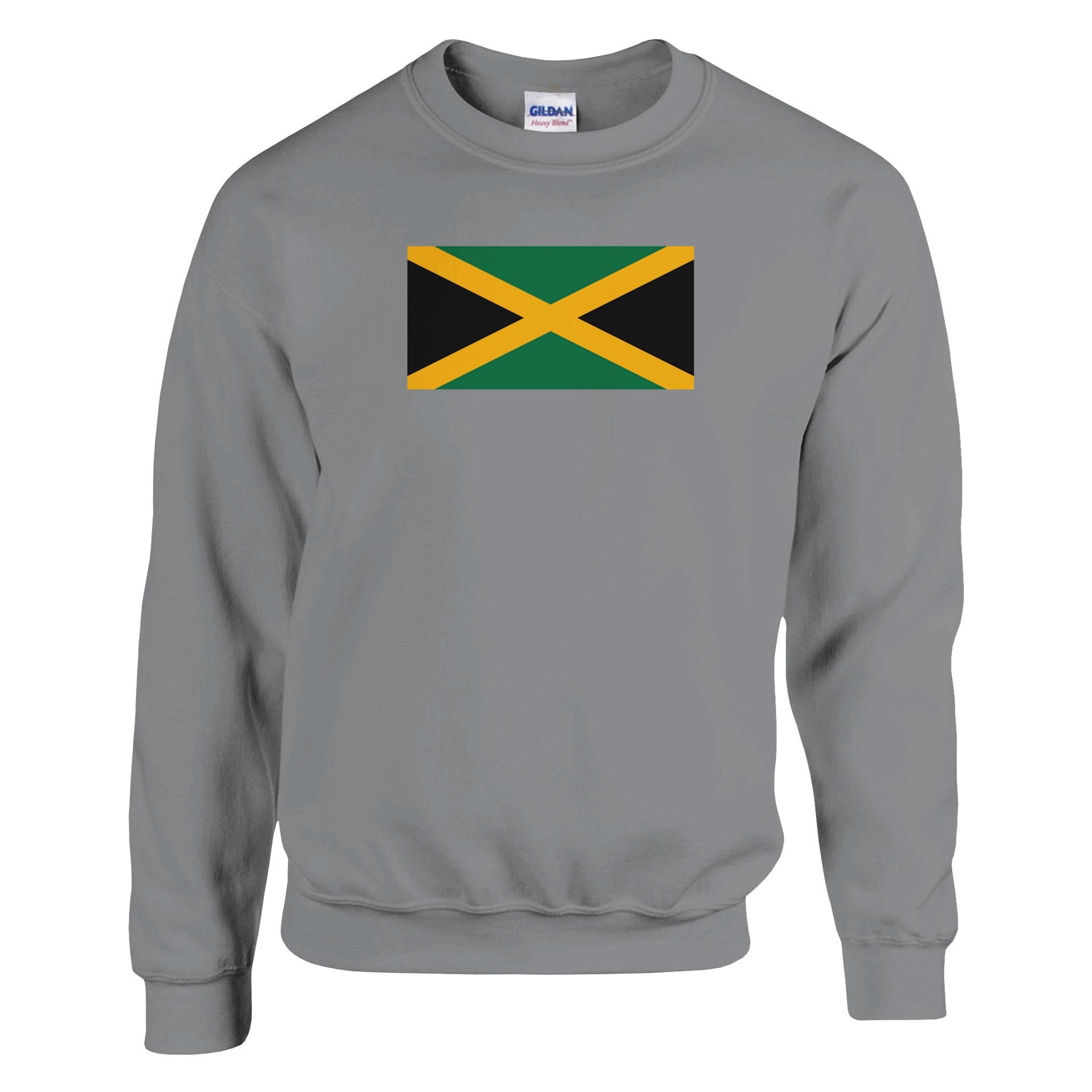 Sweat-shirt Drapeau de la Jamaïque en coton et polyester, avec des coutures renforcées et une coupe classique.