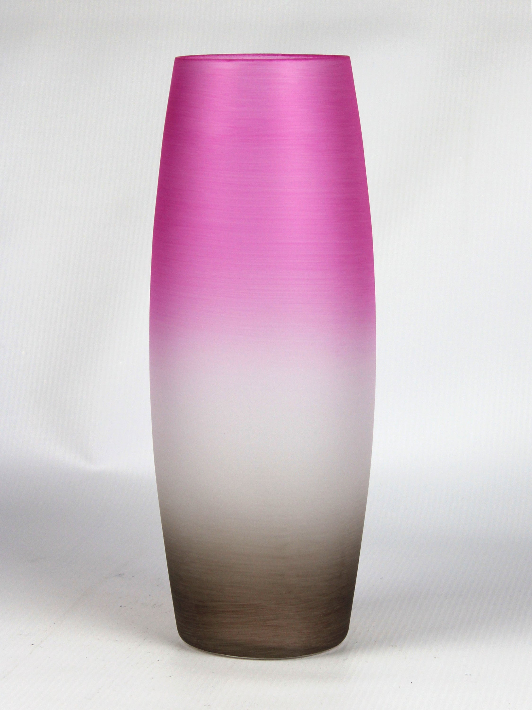 A beautifully hand-painted pink decorative glass vase showcasing unique artistic designs and high-quality craftsmanship.