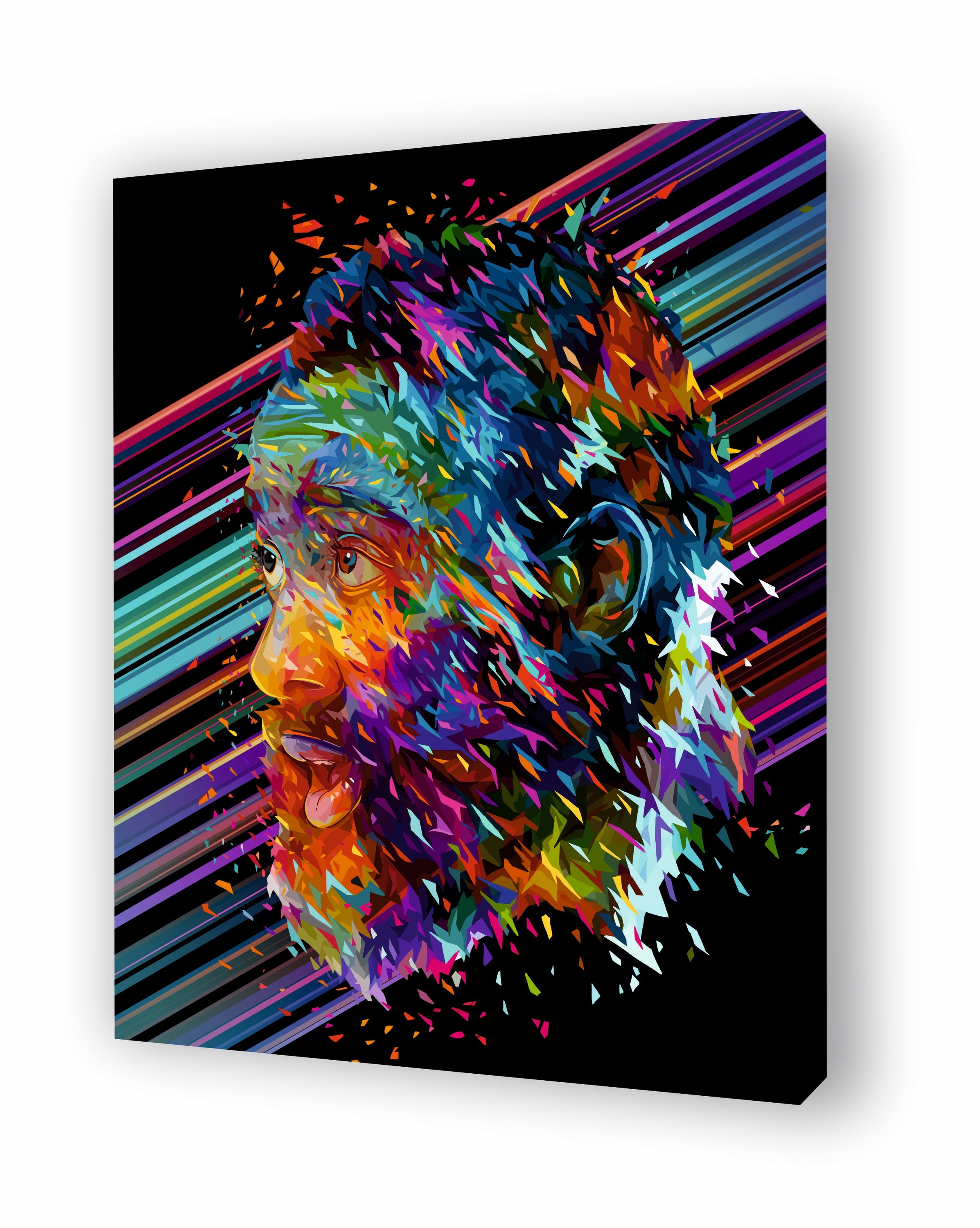 Tableau JAMES HARDEN by Alessandro Pautasso, showcasing vibrant vector art and mixed media techniques.