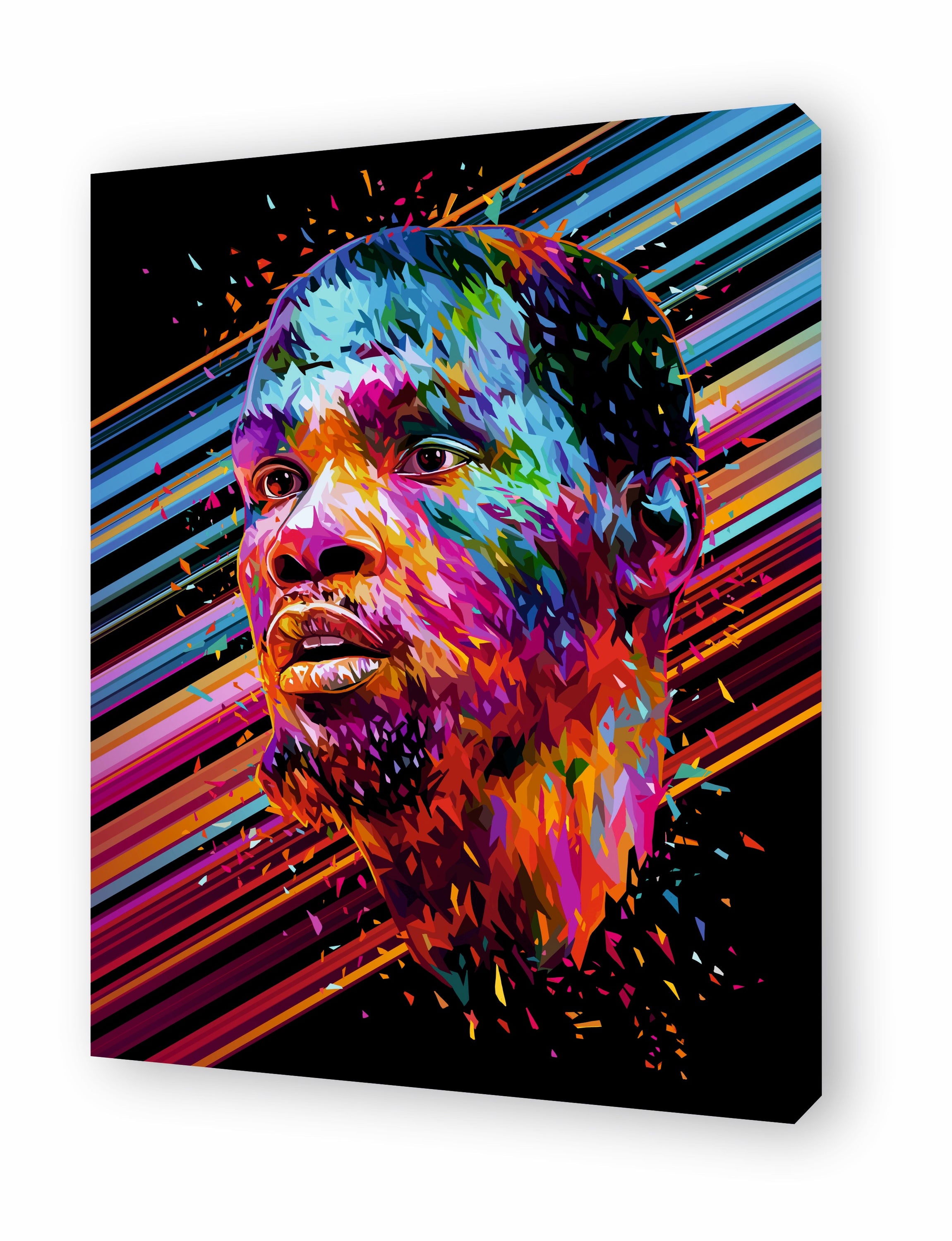 Tableau KEVIN DURANT by Alessandro Pautasso, featuring vibrant vector art of the basketball star in dynamic poses.