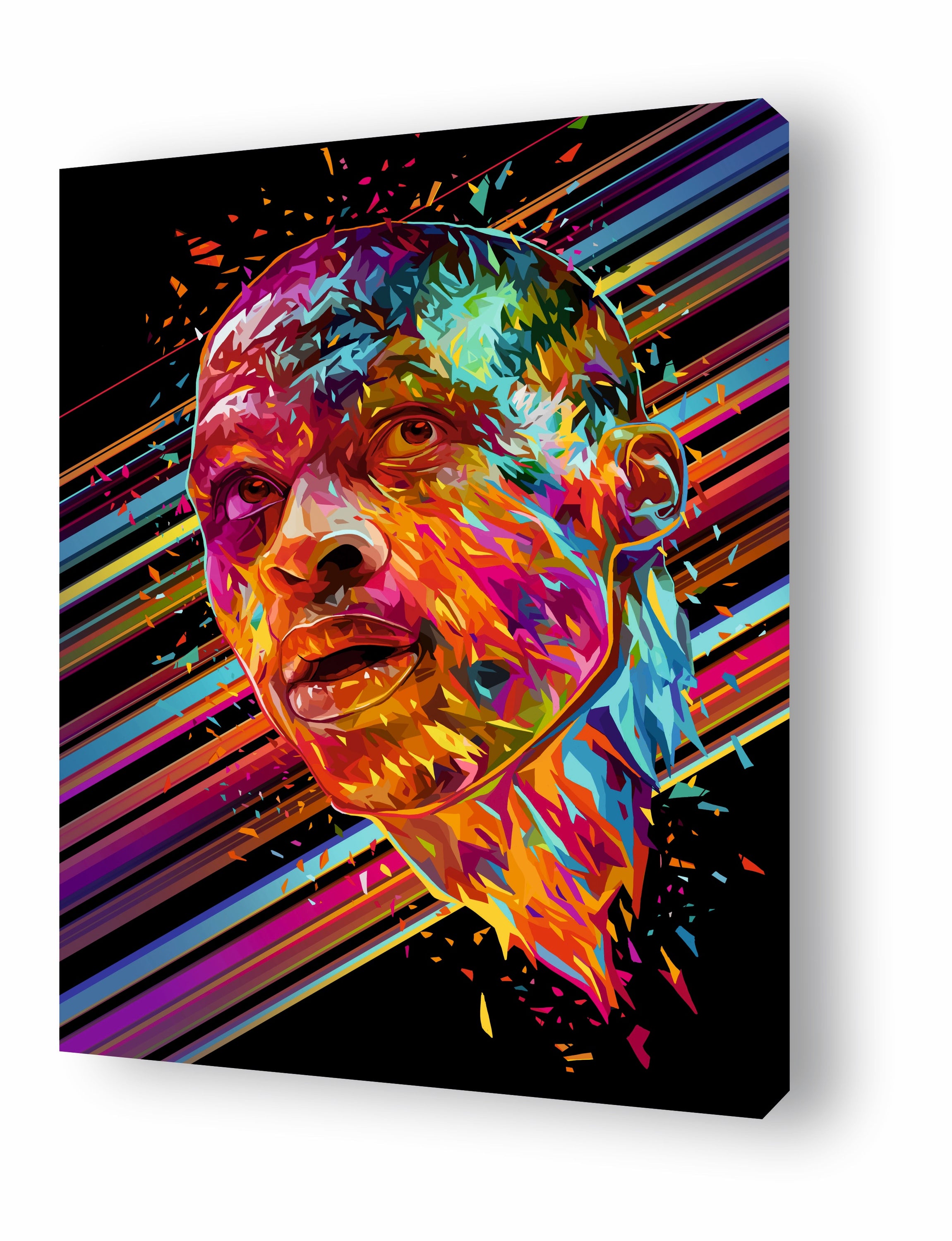 Tableau RUSSEL WESTBROOK by Alessandro Pautasso featuring vibrant vector art of the basketball star.