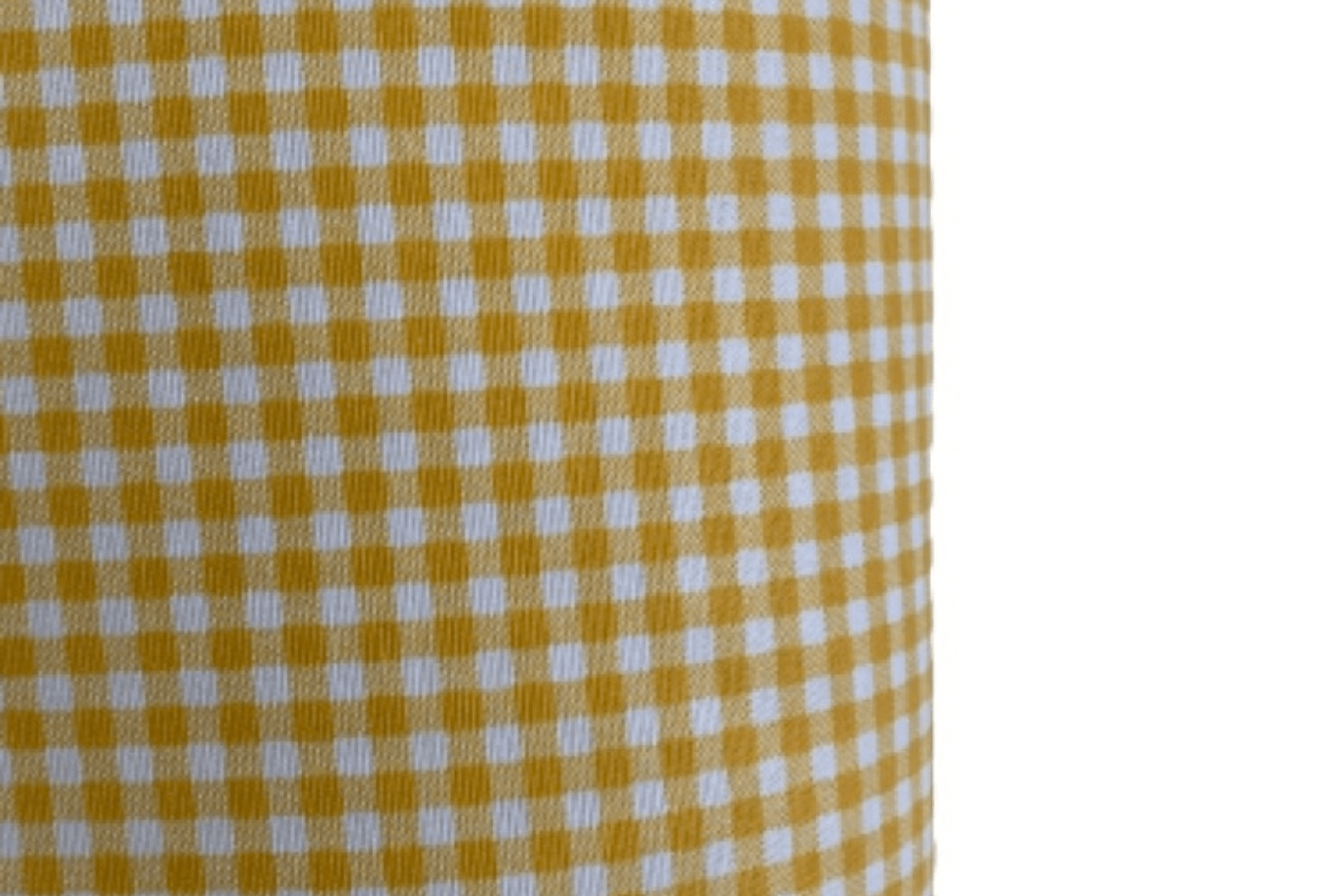 Lightweight yellow vichy cotton fabric, perfect for sewing and crafts.
