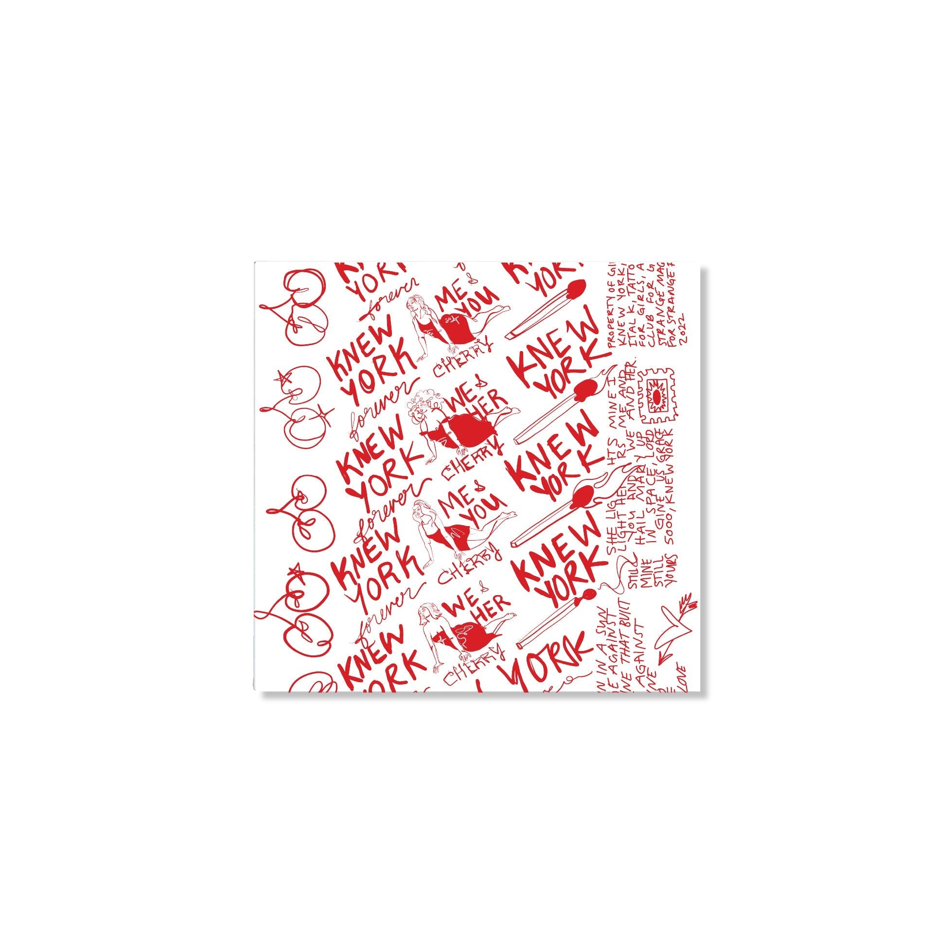 Colorful Dum Dums design on 8x8 glass tile, perfect for wall decor.