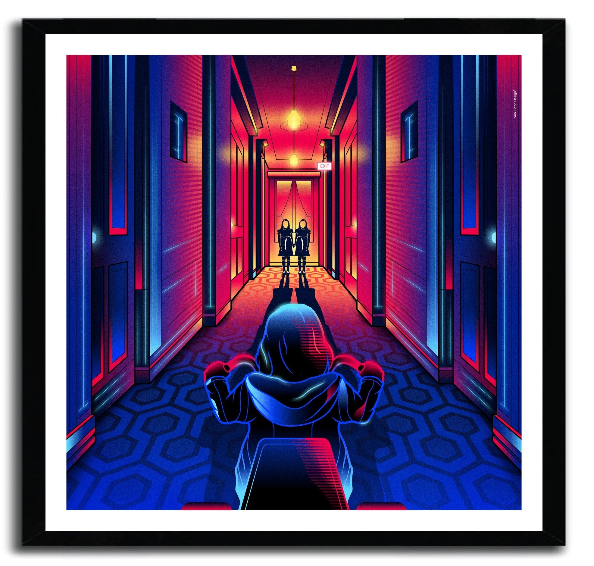 Limited edition art print 'THE SHINING' by VAN ORTON, showcasing vibrant colors on fine arts paper.
