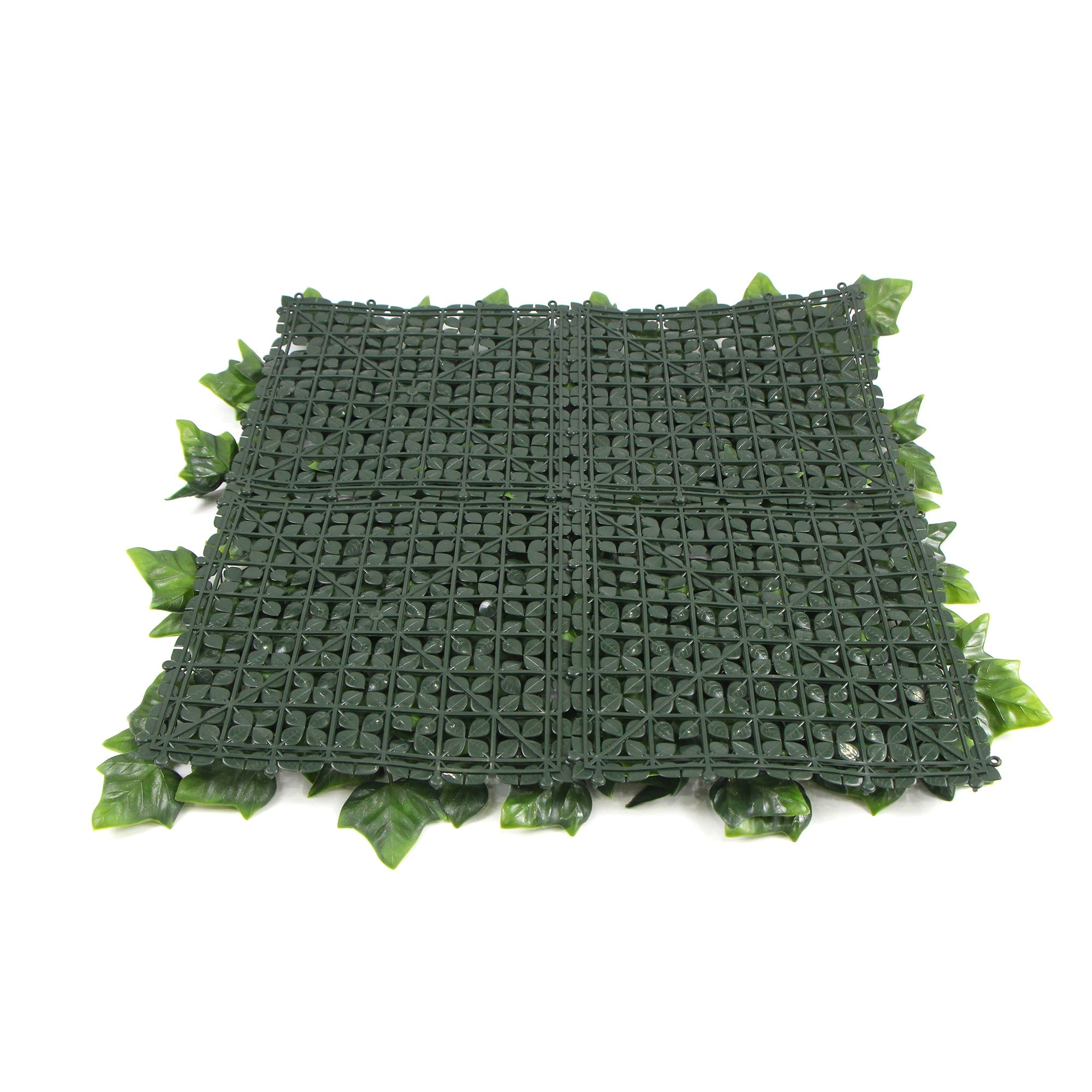 Variegated Boston Ivy Leaf Screen Green Wall Panel showcasing lush green leaves, perfect for privacy and decoration in indoor or outdoor settings.