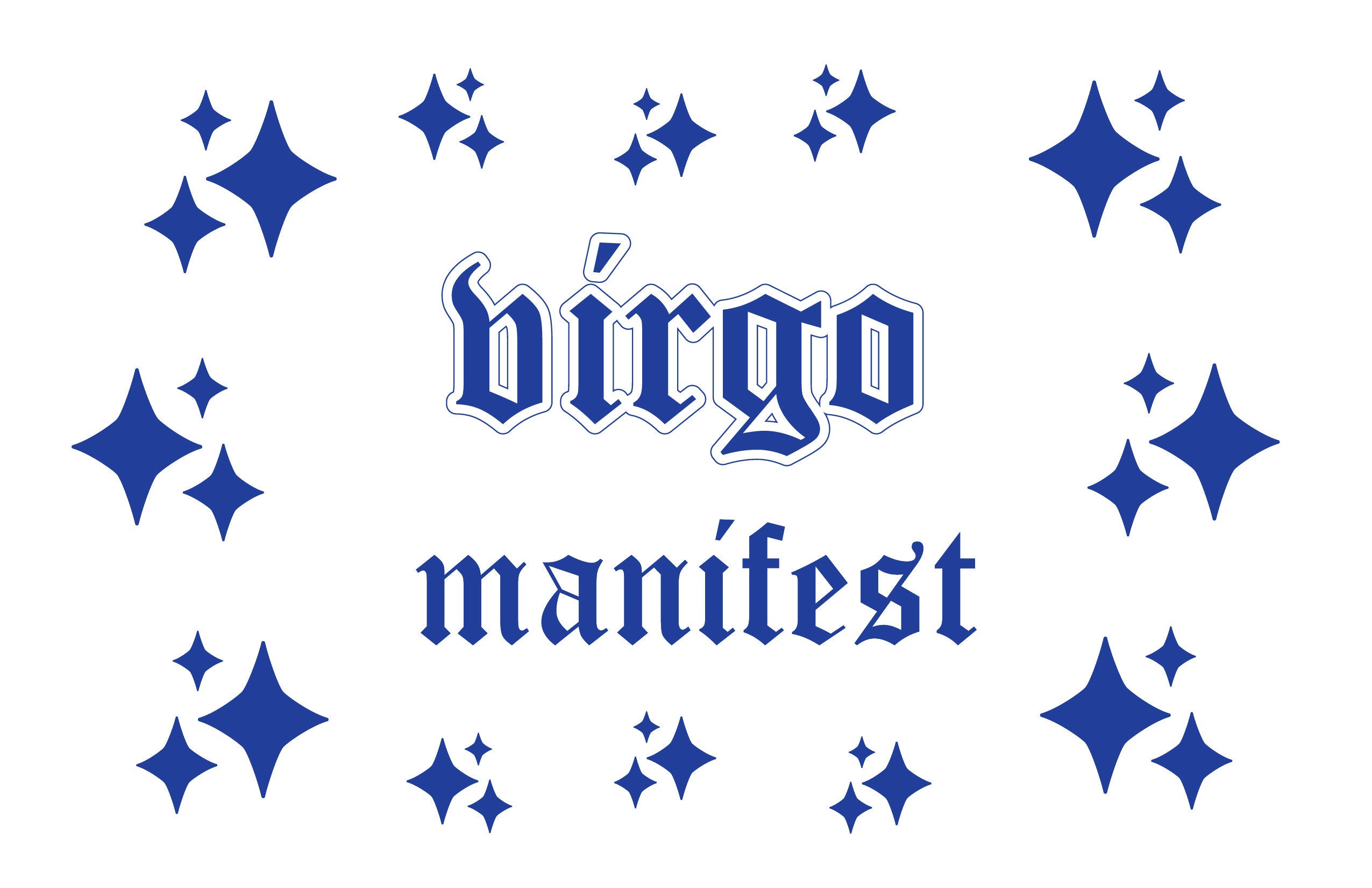 A collection of 14 Virgo Horoscope Wall Decal Stickers on an 11x17 sheet, featuring elegant matte designs.