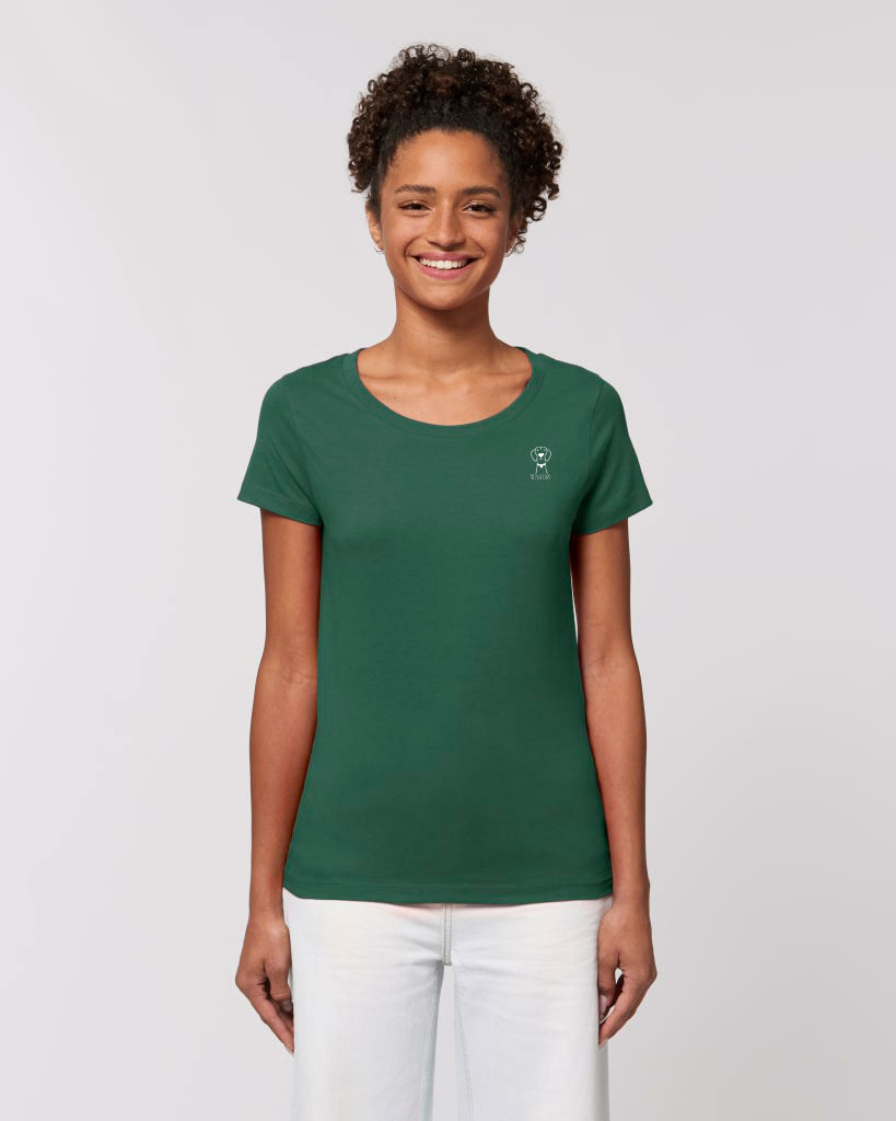 A stylish eco-friendly Jazzer T-shirt for Vizsla lovers, made from 100% organic cotton with a customizable design.