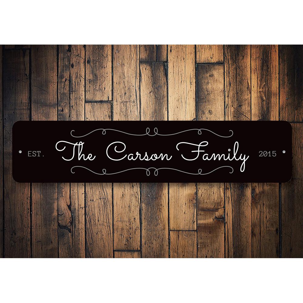 Customizable Wedding Anniversary Sign made from high-quality aluminum, featuring elegant design and pre-drilled holes for easy mounting.