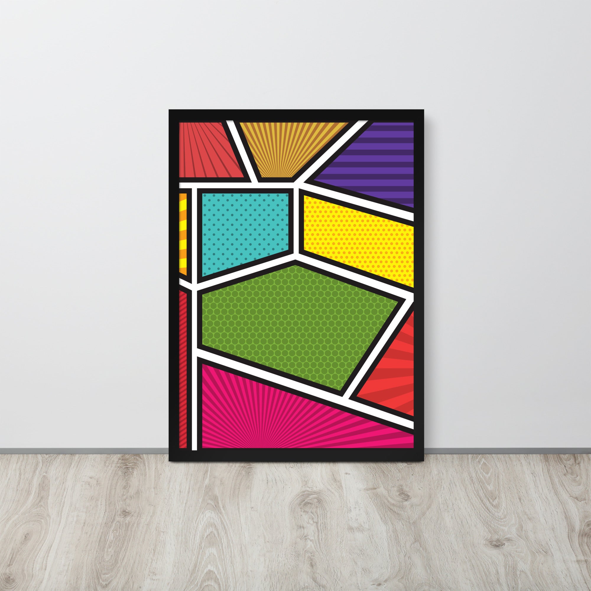 Framed matte paper poster titled 'Window to the Soul', featuring a bold design in a stylish black or oak frame.
