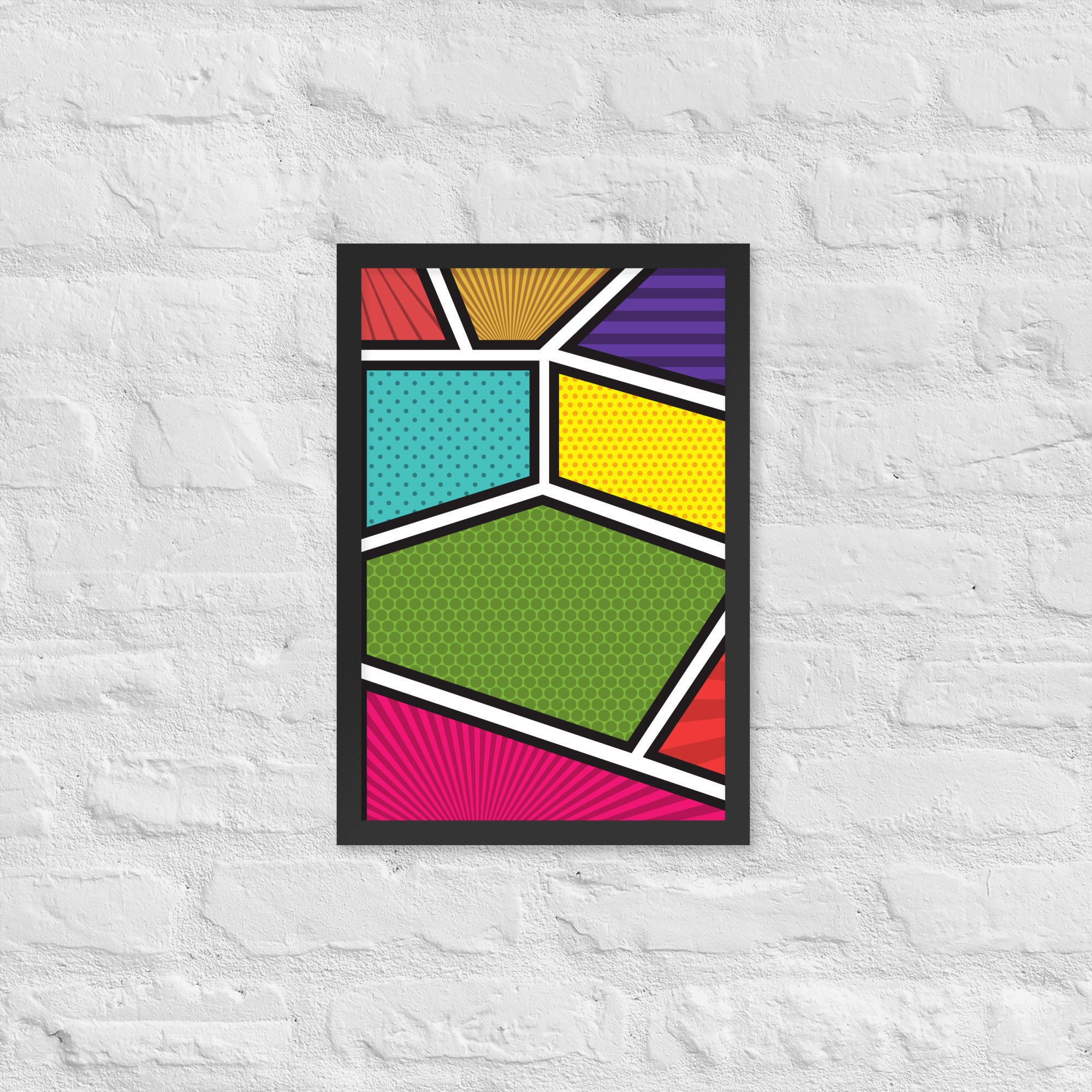A beautifully framed poster titled 'Window to the Soul' featuring a matte finish and a sleek Ayous wood frame, perfect for home decor.