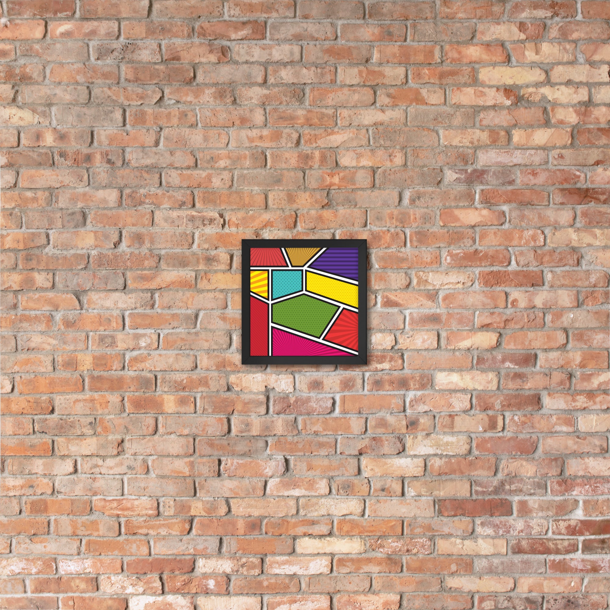 A beautifully framed poster titled 'Window to the Soul' featuring a matte black Ayous wood frame and thick matte paper, perfect for home decor.