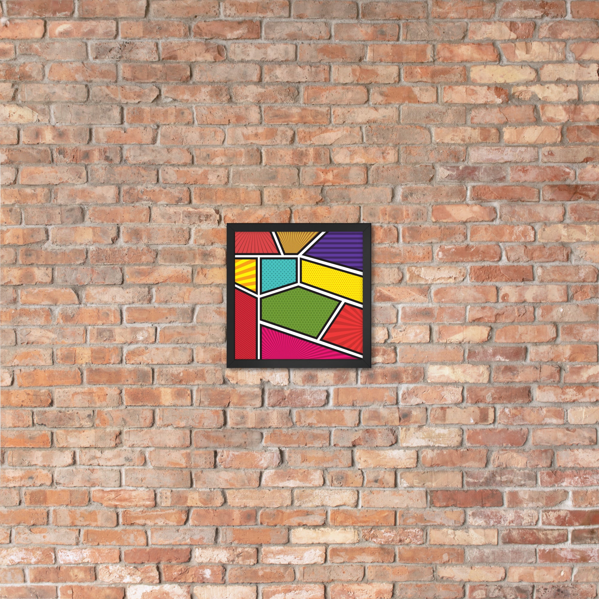 A beautifully framed poster titled 'Window to the Soul' featuring a matte black Ayous wood frame and thick matte paper, perfect for home decor.