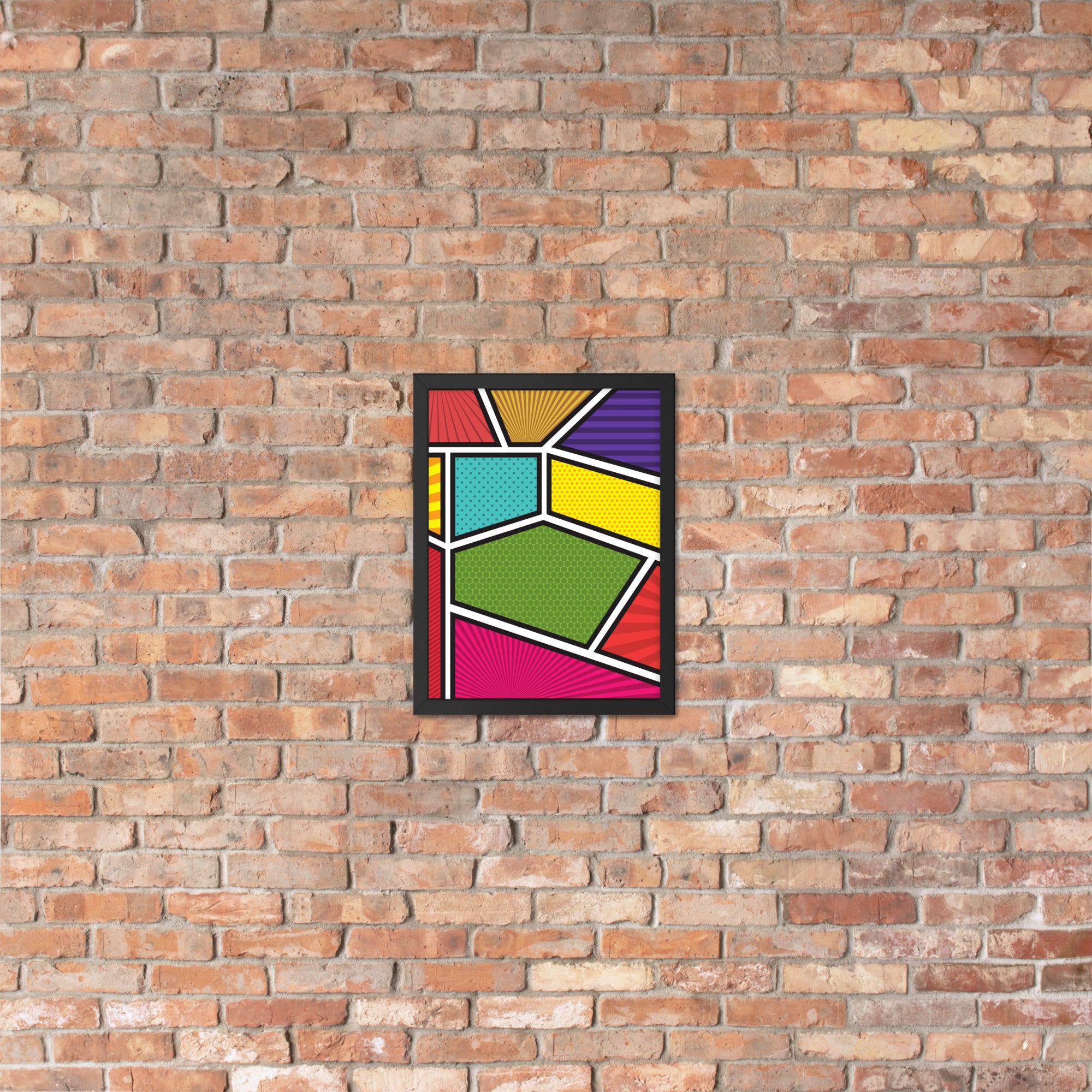 A beautifully framed poster titled 'Window to the Soul' featuring a matte black Ayous wood frame and thick matte paper, perfect for home decor.