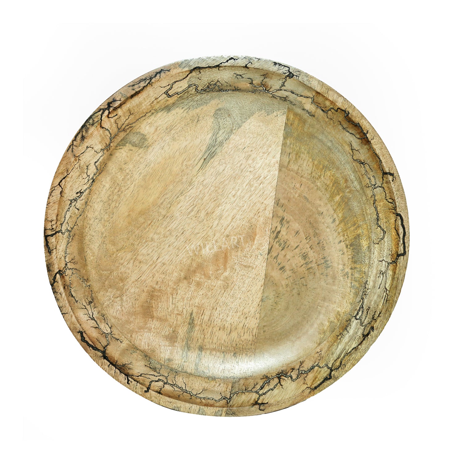 A beautifully crafted Wooden Fruit Basket made from mango wood, featuring intricate laser-cut borders, ideal for organizing fruits and serving appetizers.