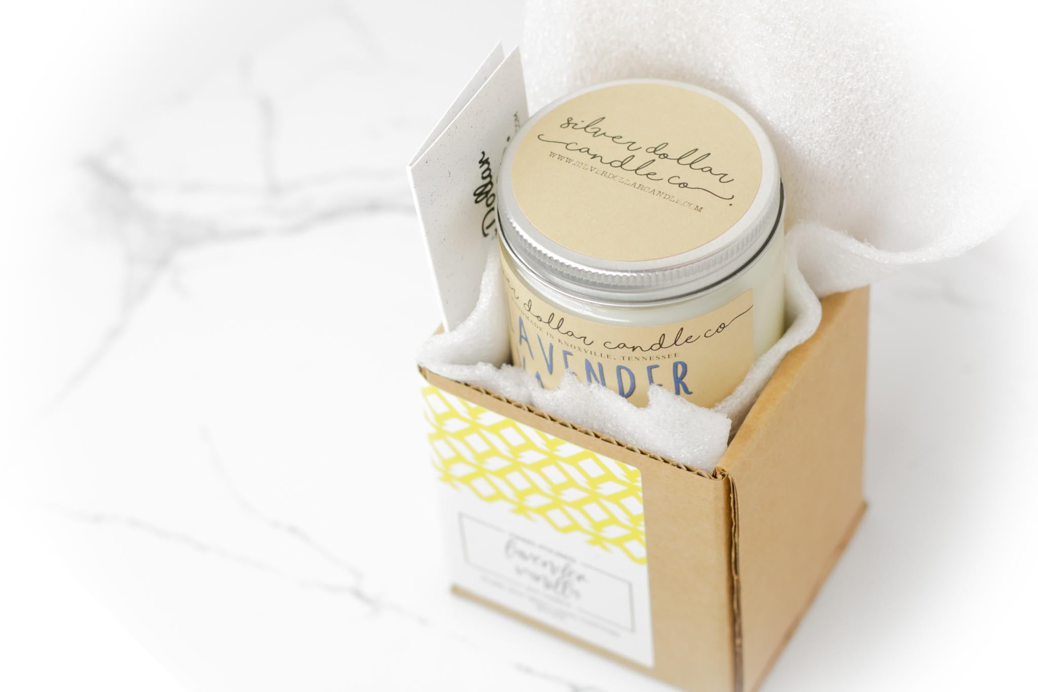 You Are The Leslie To My April Funny Love Candle in a beautifully designed box, showcasing its unique lid personalization option.