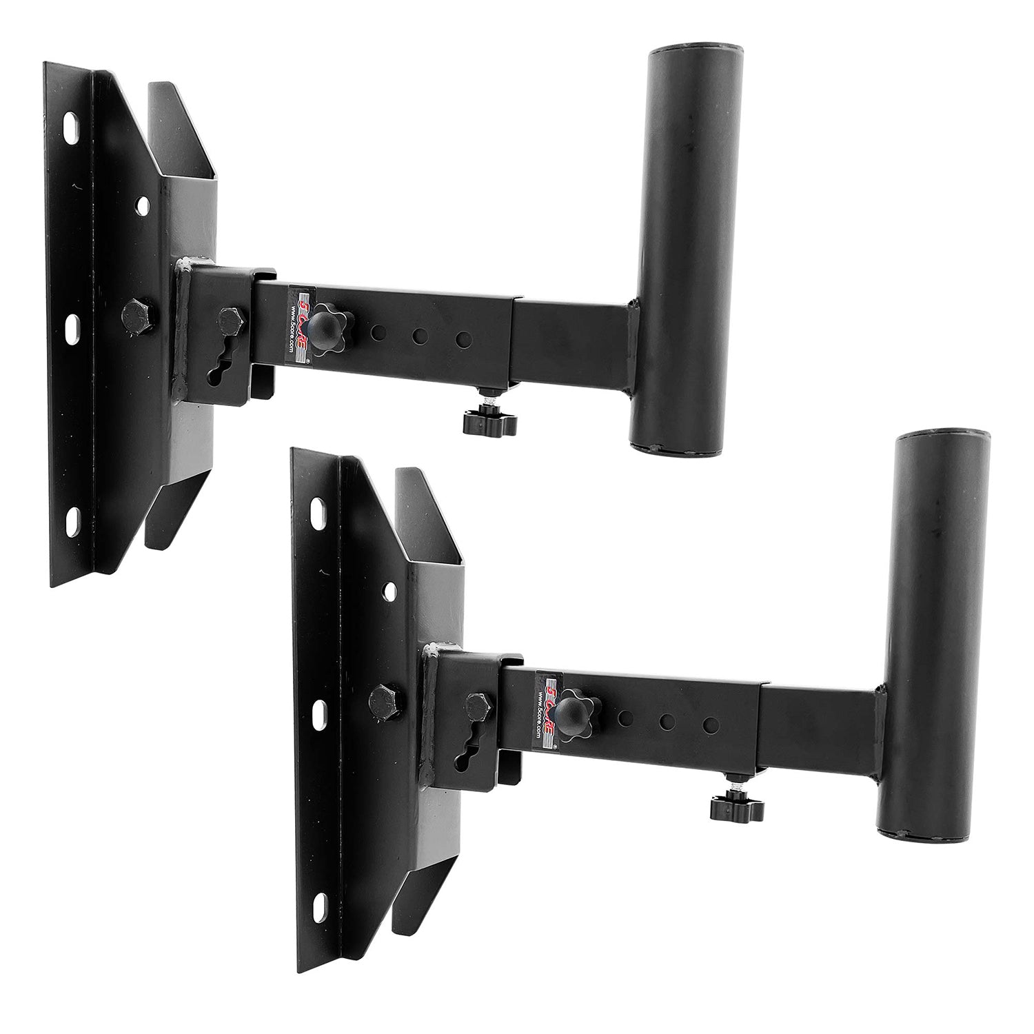 5Core Speaker Wall Mount showcasing adjustable tilt angle and solid steel construction, designed for optimal sound performance.