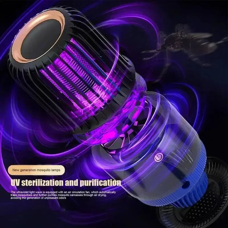 Electric Fly Trap with USB charging, designed for effective fly elimination in homes and outdoor settings.