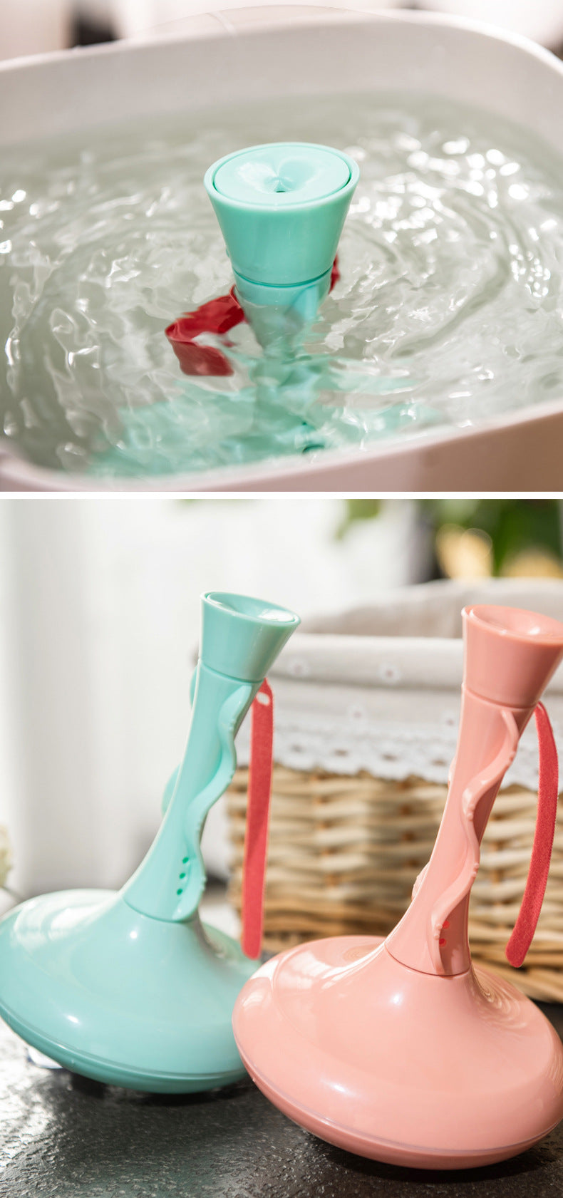 High-power Mini Vortex Washing Machine with USB power supply and suction cups for stability, designed for compact laundry tasks.