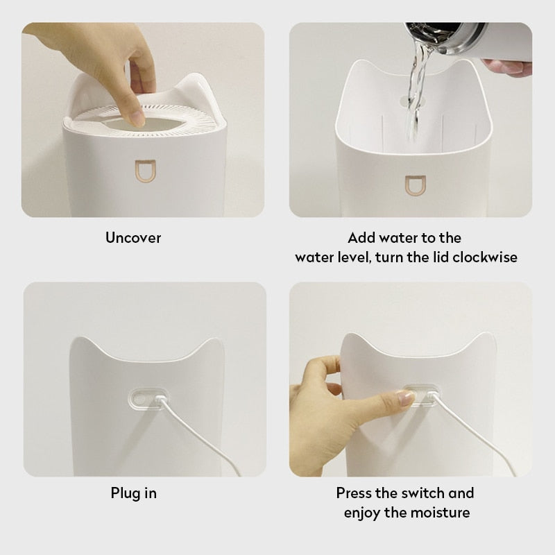Instructions for using a humidifier.