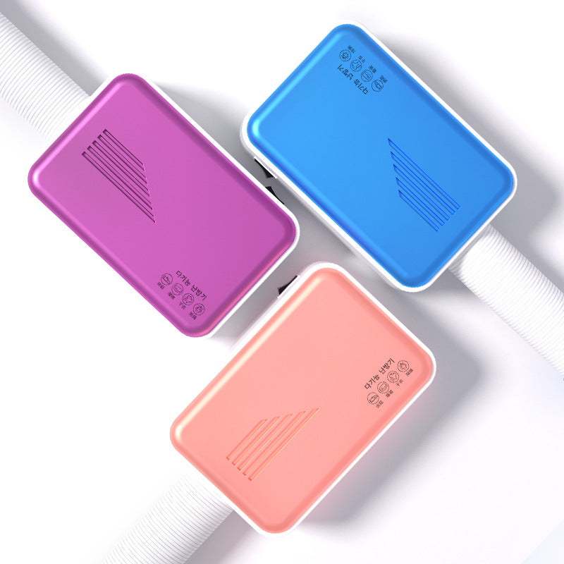 A compact and portable multifunctional clothes dryer with a cubic design, ideal for drying quilts and clothes at home.