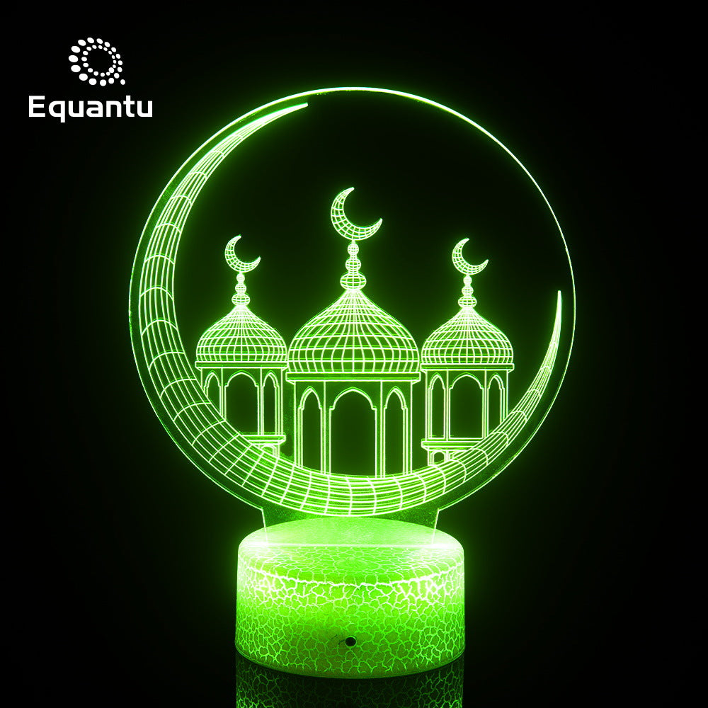 New Muslim style home night light made of acrylic, featuring a modern minimalist design with ambient lighting options.
