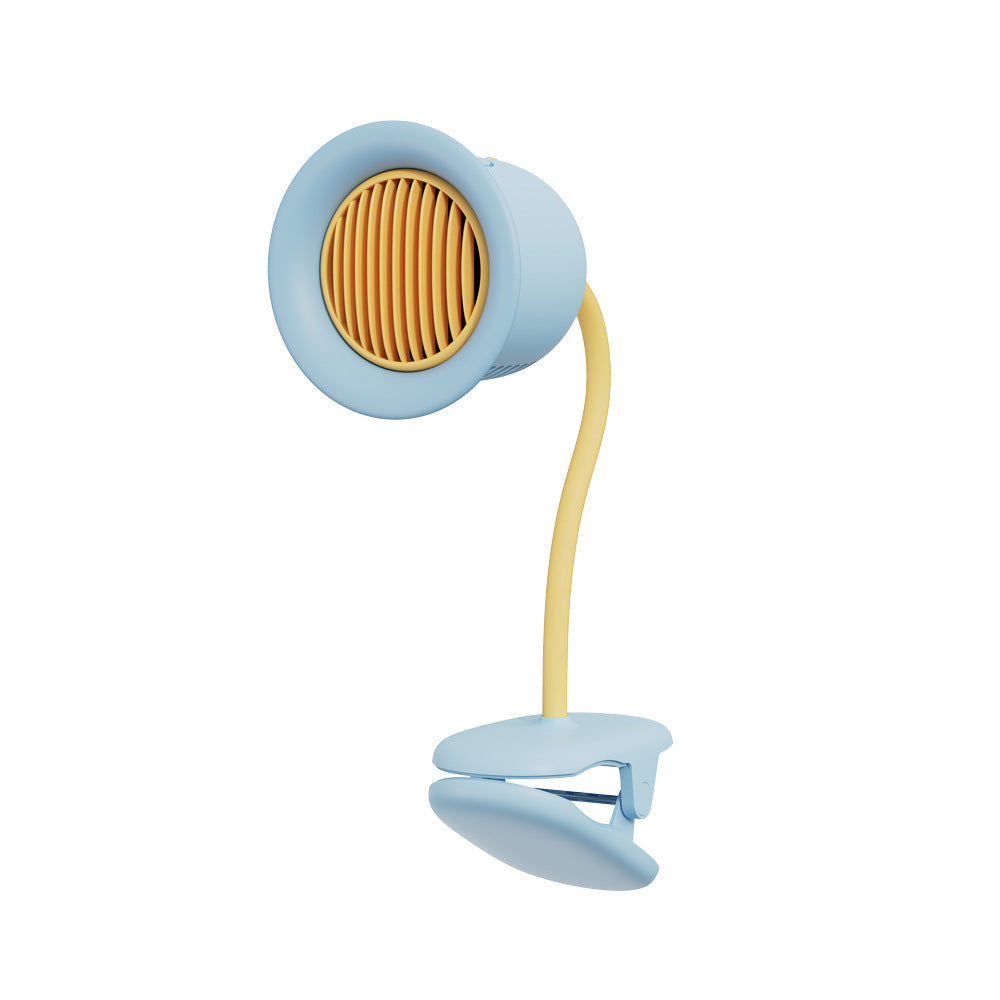 Sunward Flower Mosquito Repellent Clip Fan in a vibrant design, showcasing its clip-on feature and citronella functionality.