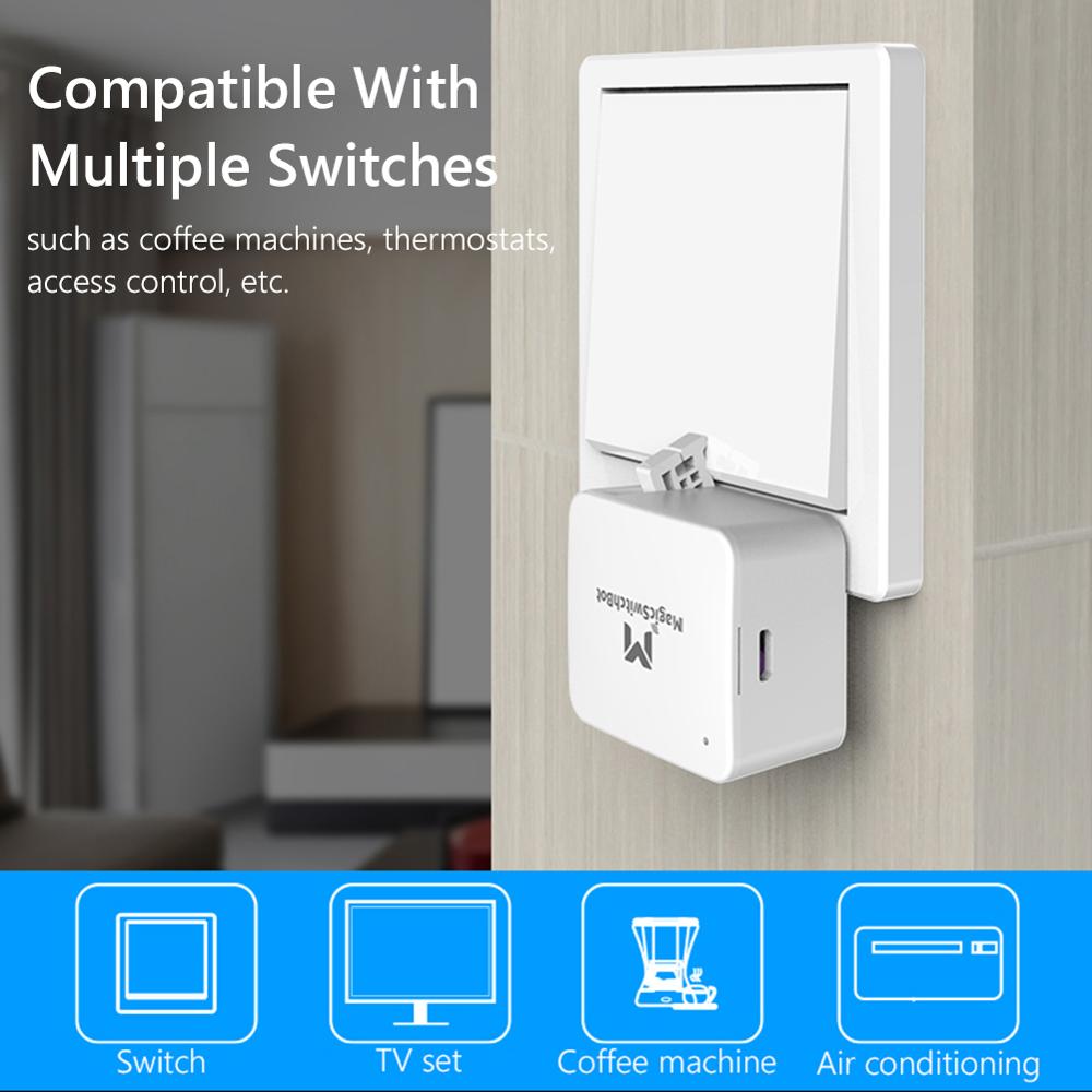 Wireless Bluetooth Smart Switch Button with compact design, suitable for various electrical appliances, easy installation.