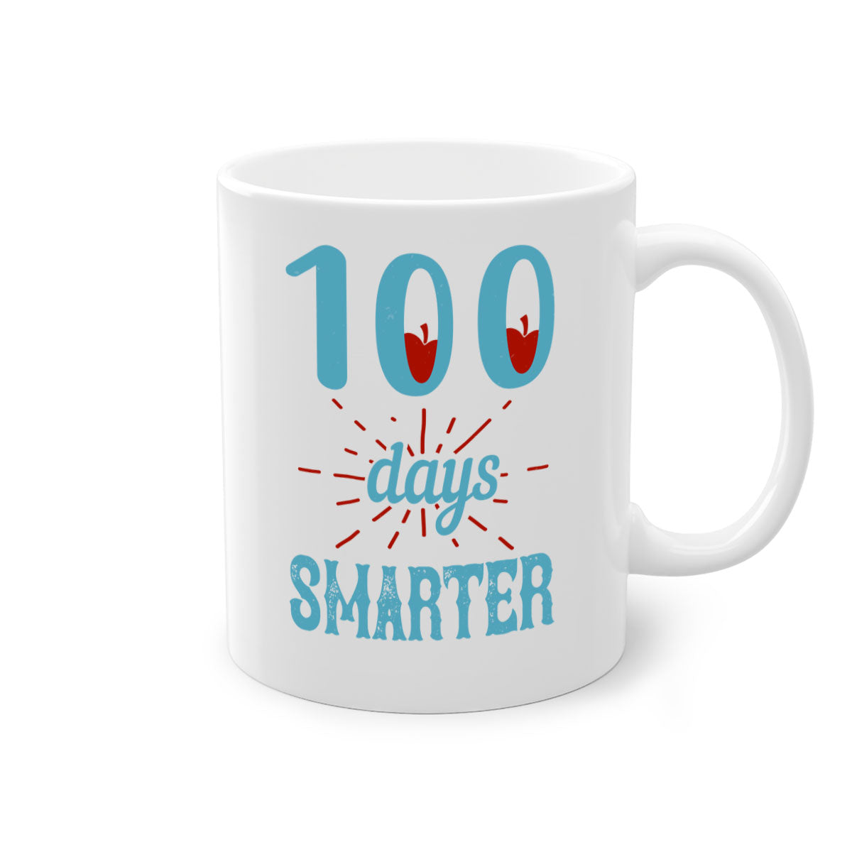 A stylish two-tone 7 days smarter mug with a glossy finish, featuring a colored handle and interior, available in multiple colors.