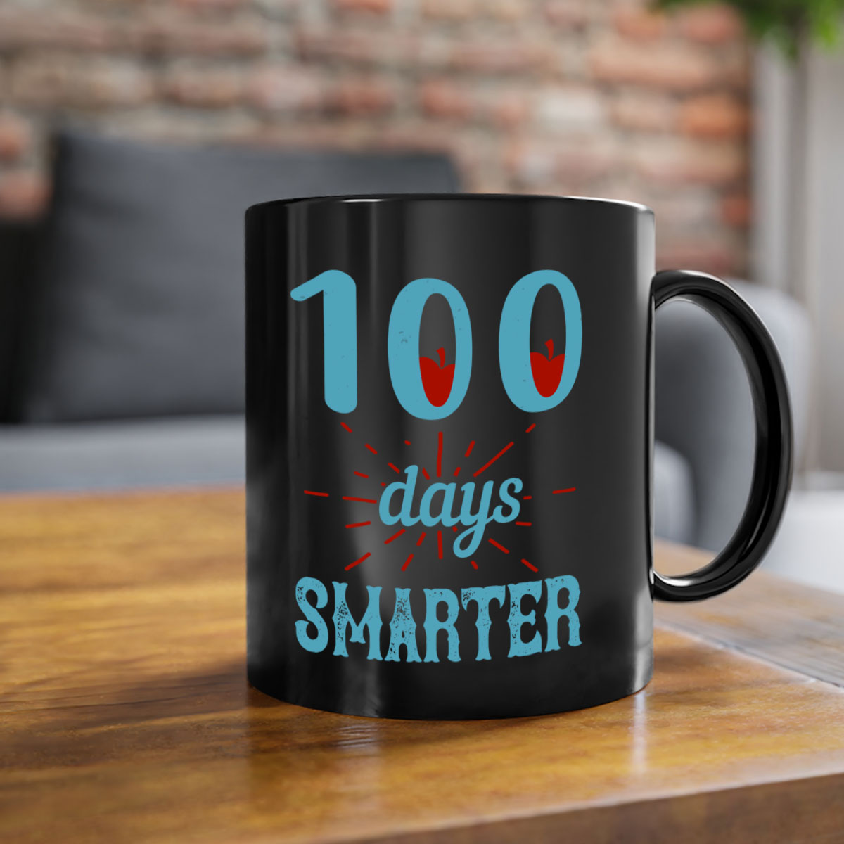 A stylish two-tone 7 days smarter mug with a glossy finish, featuring a colored handle and interior, available in multiple colors.