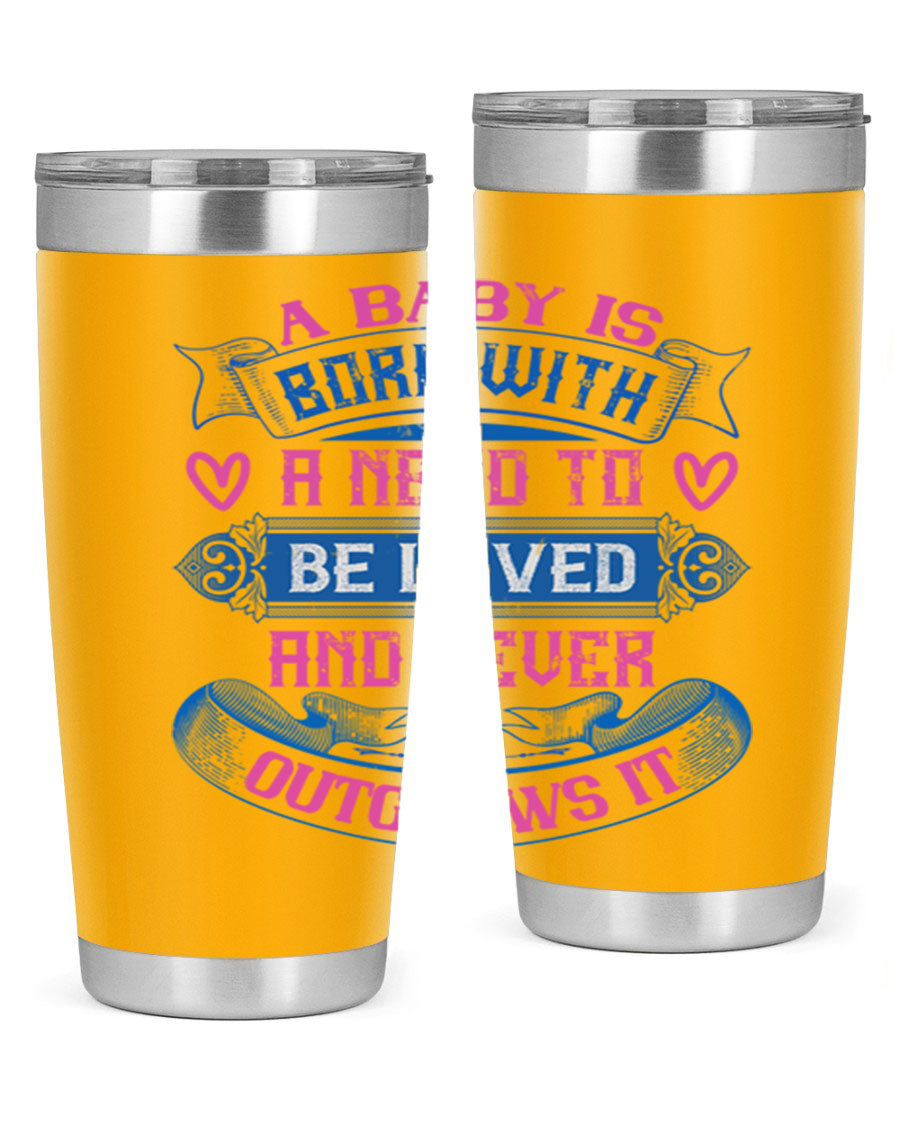 A stylish 20oz and 30oz stainless steel tumbler featuring a design that expresses love, perfect for hot and cold beverages.
