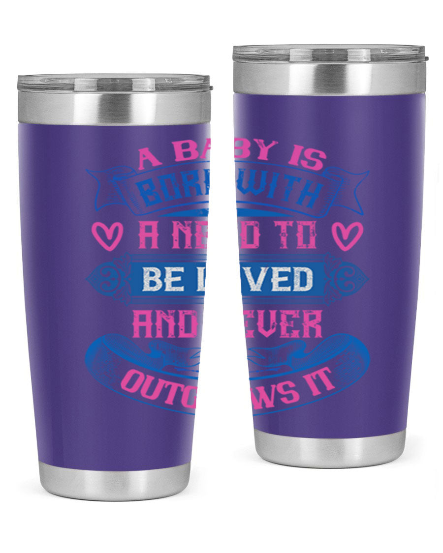A stylish 20oz and 30oz stainless steel tumbler featuring a design that expresses love, perfect for hot and cold beverages.