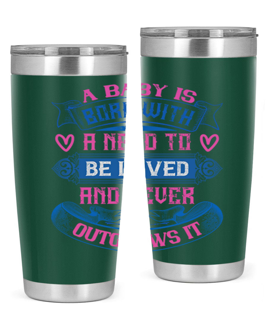 A stylish 20oz and 30oz stainless steel tumbler featuring a design that expresses love, perfect for hot and cold beverages.