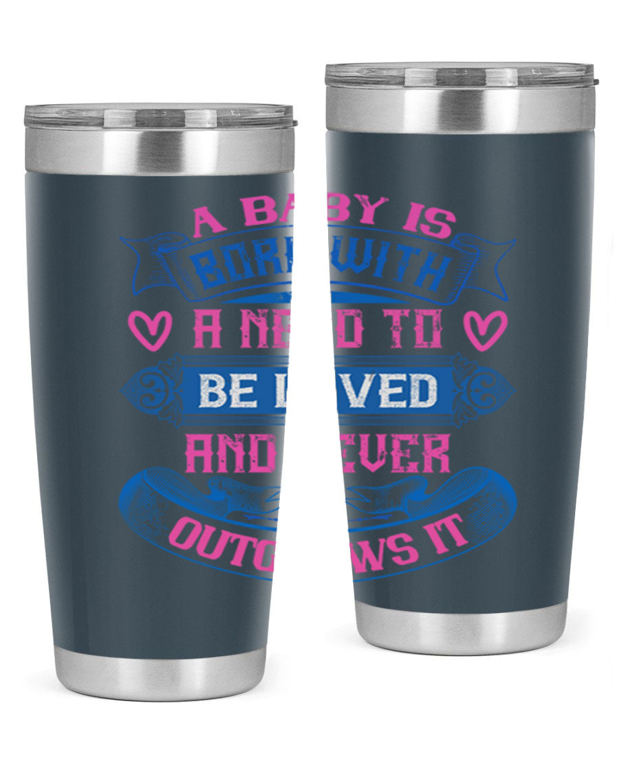 A stylish 20oz and 30oz stainless steel tumbler featuring a design that expresses love, perfect for hot and cold beverages.
