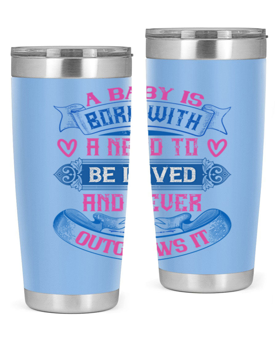 A stylish 20oz and 30oz stainless steel tumbler featuring a design that expresses love, perfect for hot and cold beverages.