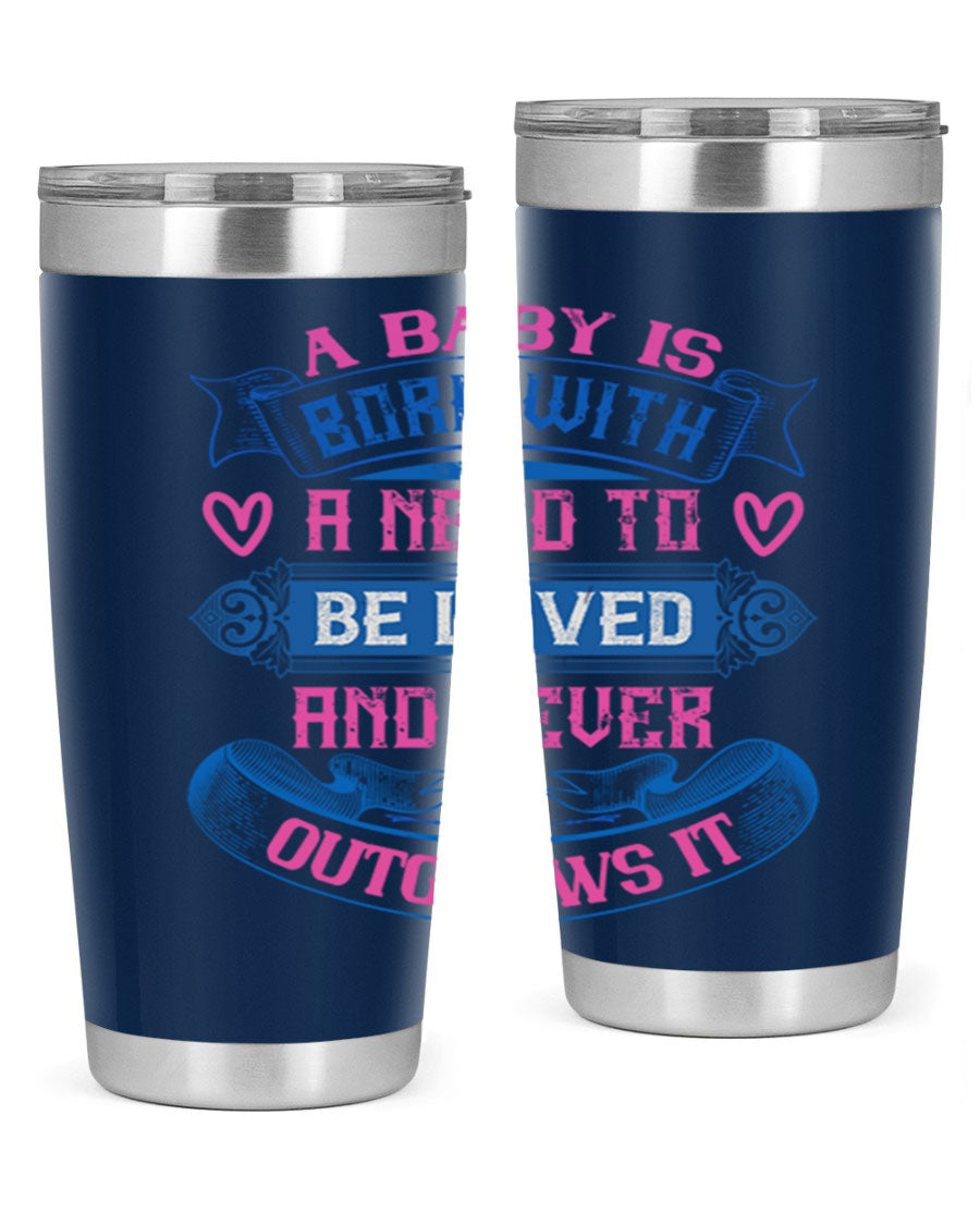 A stylish 20oz and 30oz stainless steel tumbler featuring a design that expresses love, perfect for hot and cold beverages.