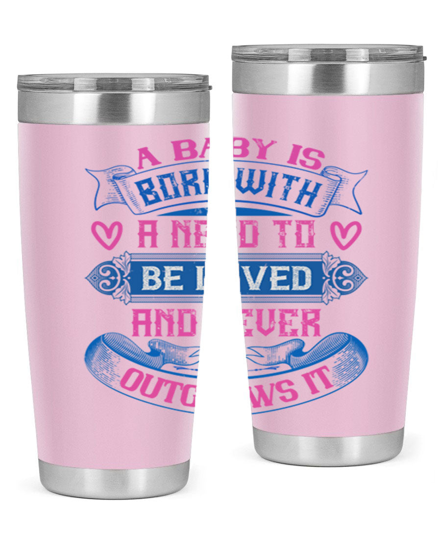 A stylish 20oz and 30oz stainless steel tumbler featuring a design that expresses love, perfect for hot and cold beverages.