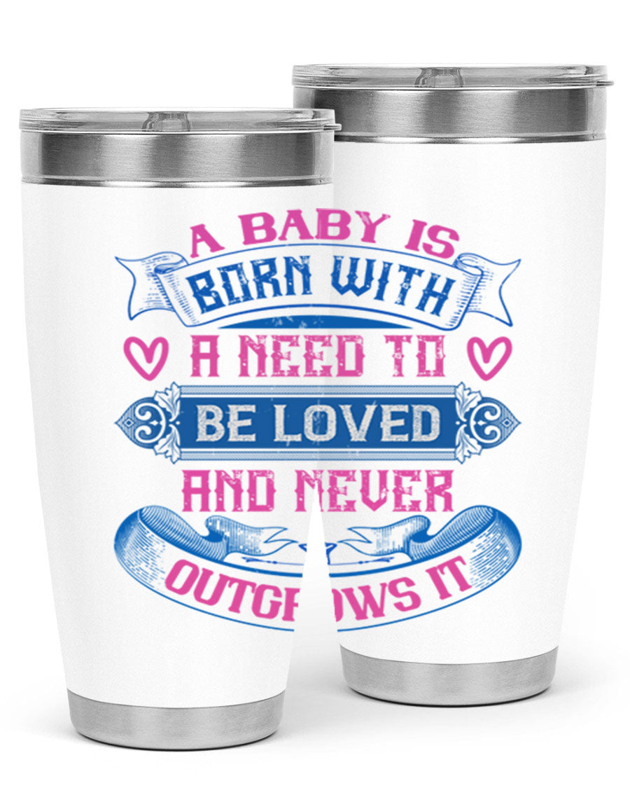 A stylish 20oz and 30oz stainless steel tumbler featuring a design that expresses love, perfect for hot and cold beverages.