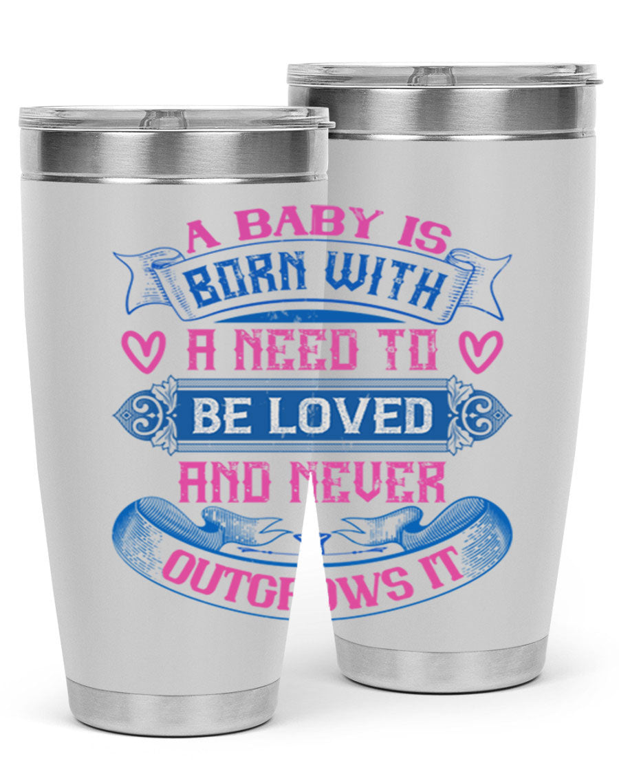 A stylish 20oz and 30oz stainless steel tumbler featuring a design that expresses love, perfect for hot and cold beverages.