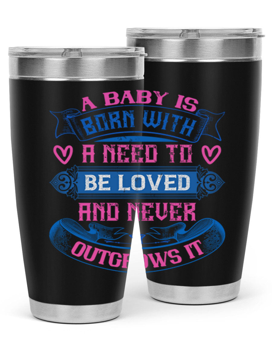 A stylish 20oz and 30oz stainless steel tumbler featuring a design that expresses love, perfect for hot and cold beverages.