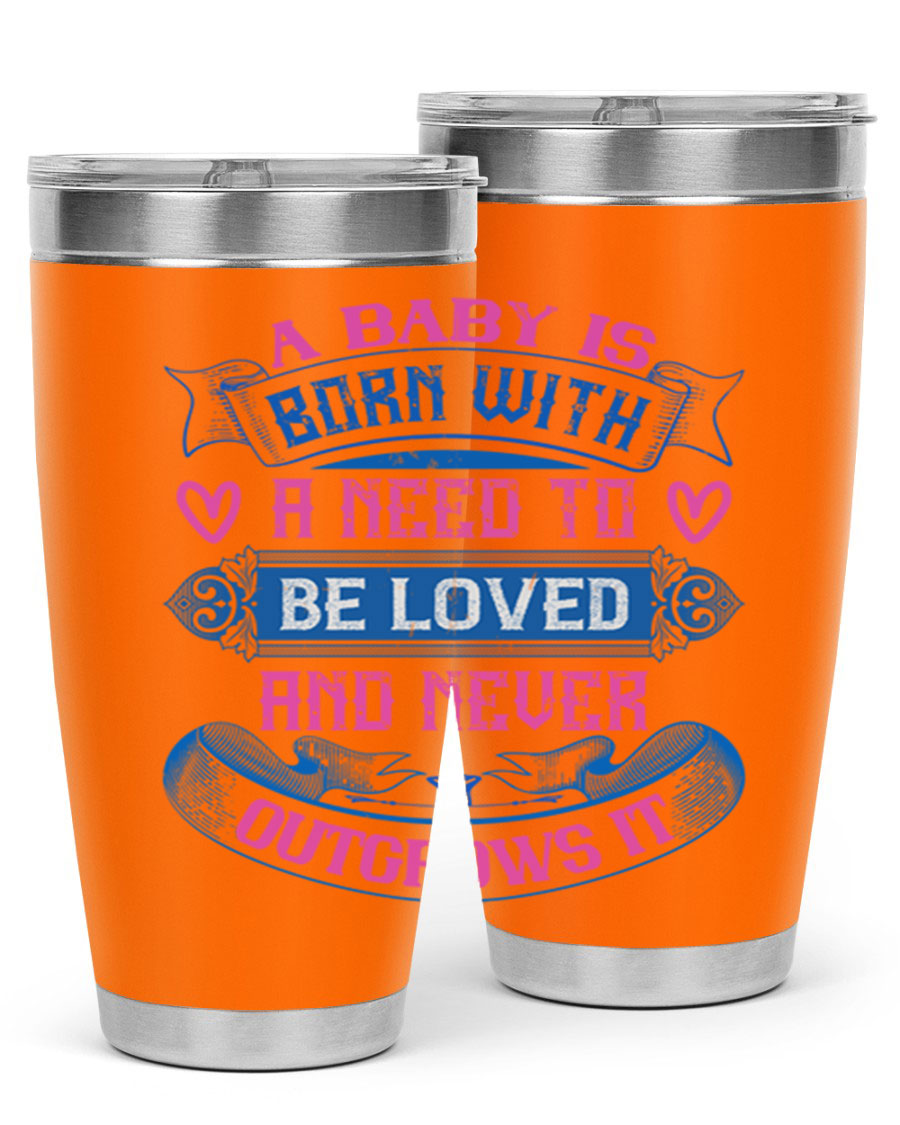 A stylish 20oz and 30oz stainless steel tumbler featuring a design that expresses love, perfect for hot and cold beverages.