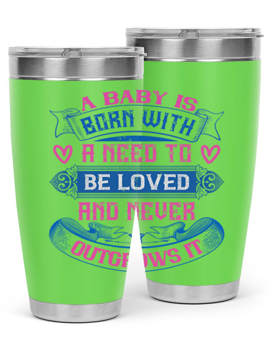 A stylish 20oz and 30oz stainless steel tumbler featuring a design that expresses love, perfect for hot and cold beverages.