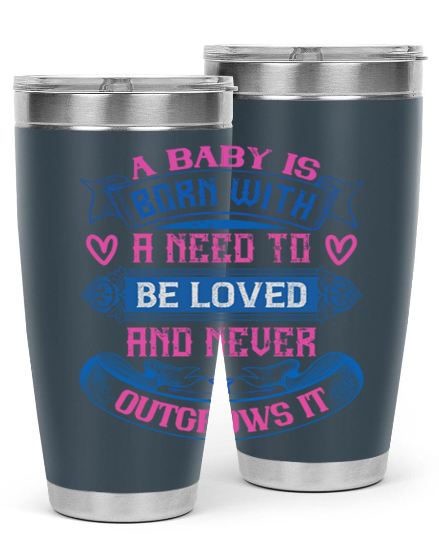 A stylish 20oz and 30oz stainless steel tumbler featuring a design that expresses love, perfect for hot and cold beverages.