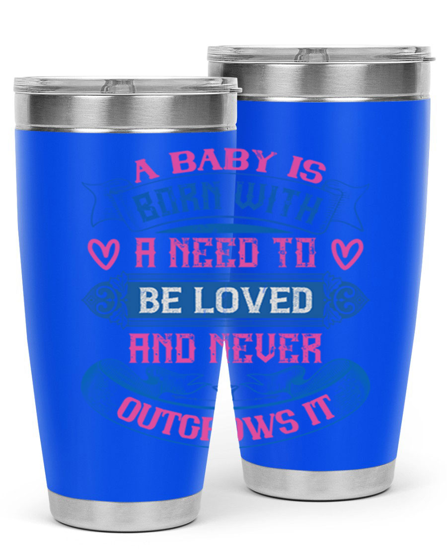 A stylish 20oz and 30oz stainless steel tumbler featuring a design that expresses love, perfect for hot and cold beverages.