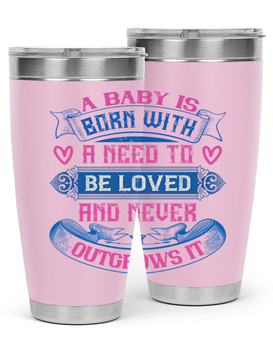A stylish 20oz and 30oz stainless steel tumbler featuring a design that expresses love, perfect for hot and cold beverages.