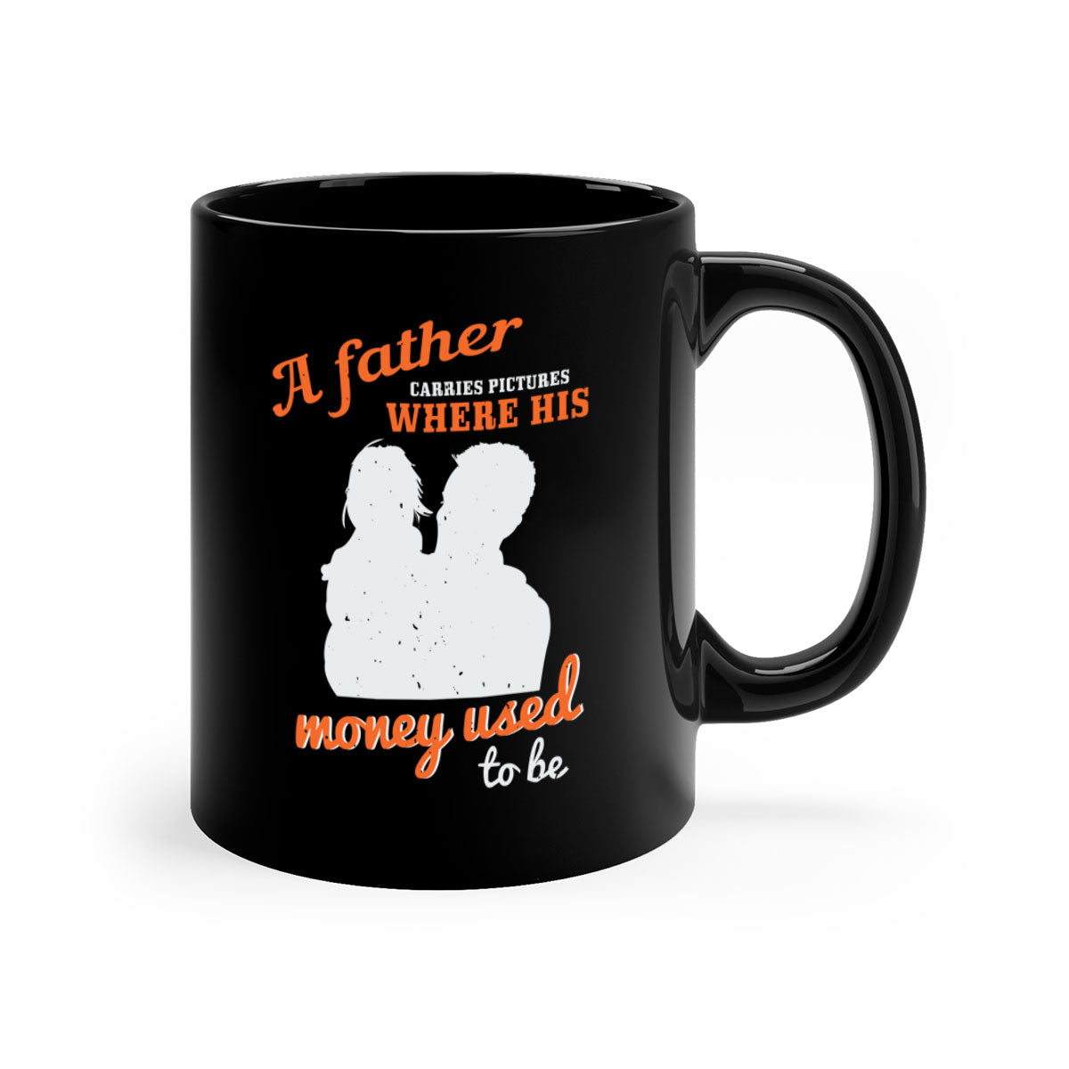 A stylish two-tone ceramic mug with a colored handle and glossy finish, perfect for coffee or tea, ideal for Father's Day gifts.
