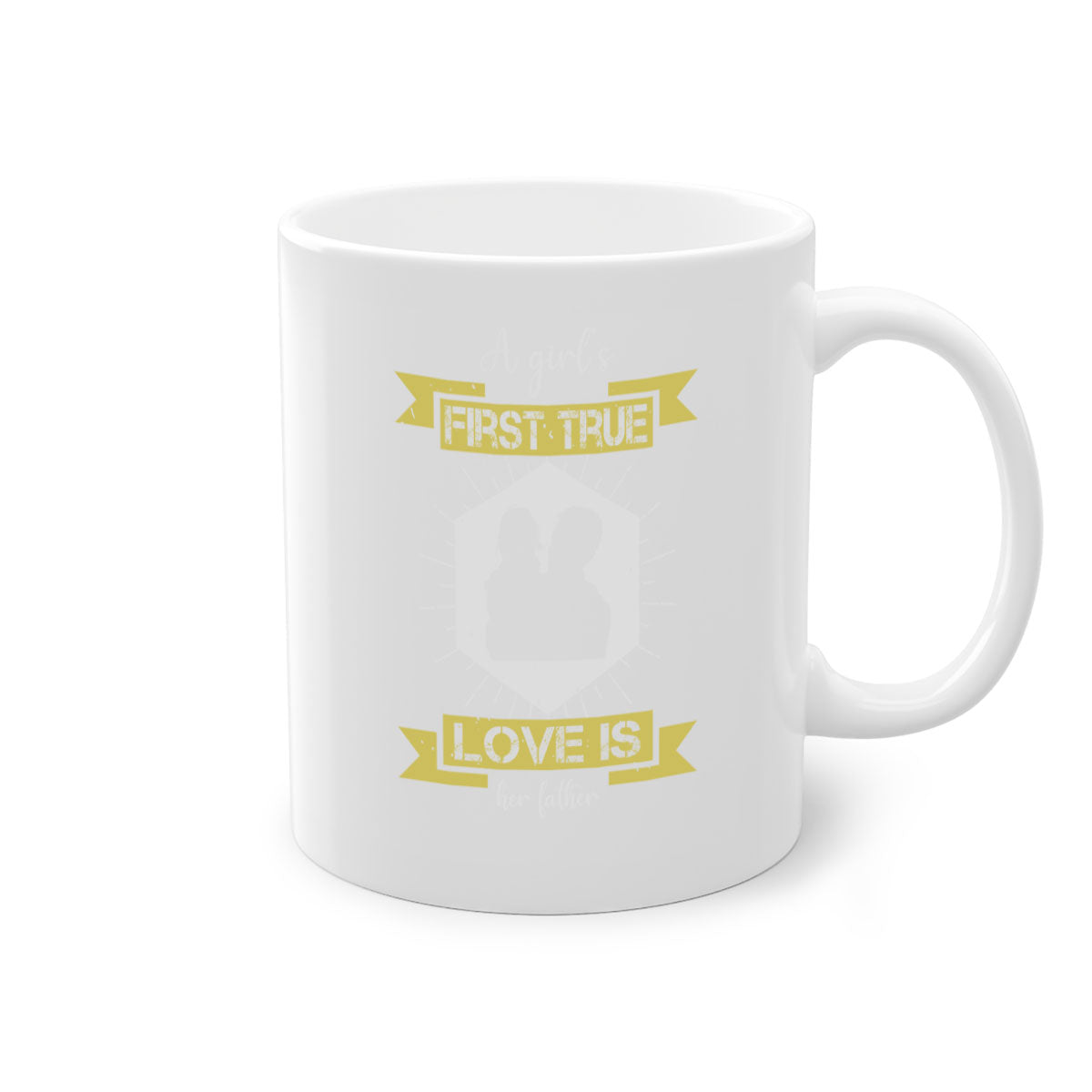 A stylish two-tone ceramic mug with a glossy finish, featuring a colored handle and interior, perfect for coffee or tea.