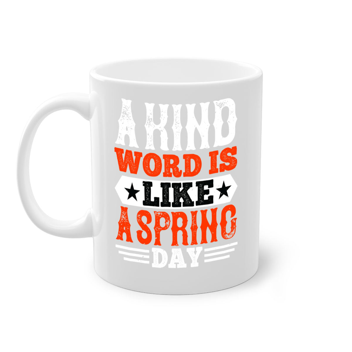 A vibrant two-tone ceramic mug with a glossy finish, featuring a colored handle and interior, perfect for coffee or tea.