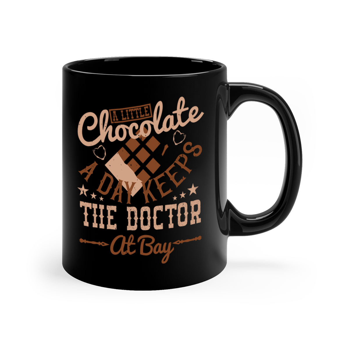 A stylish two-tone chocolate mug with a glossy finish, featuring a colored handle and interior, available in multiple colors.