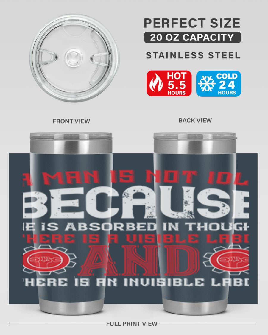 A stylish 20oz and 30oz stainless steel tumbler with a copper lining, showcasing a press-in lid and modern design, perfect for hot and cold beverages.