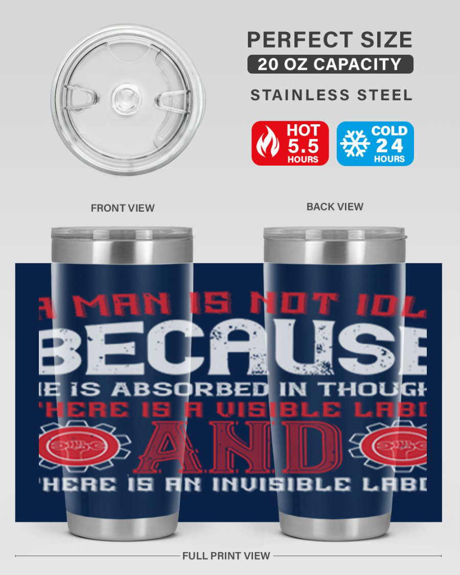 A stylish 20oz and 30oz stainless steel tumbler with a copper lining, showcasing a press-in lid and modern design, perfect for hot and cold beverages.